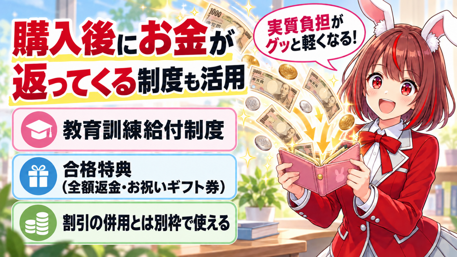 さらに費用負担を軽くする方法