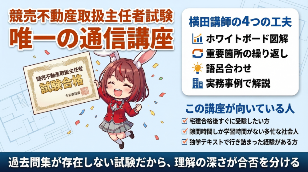 アガルート 競売不動産取扱主任者 図解