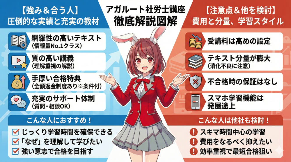 アガルート社労士講座 図解