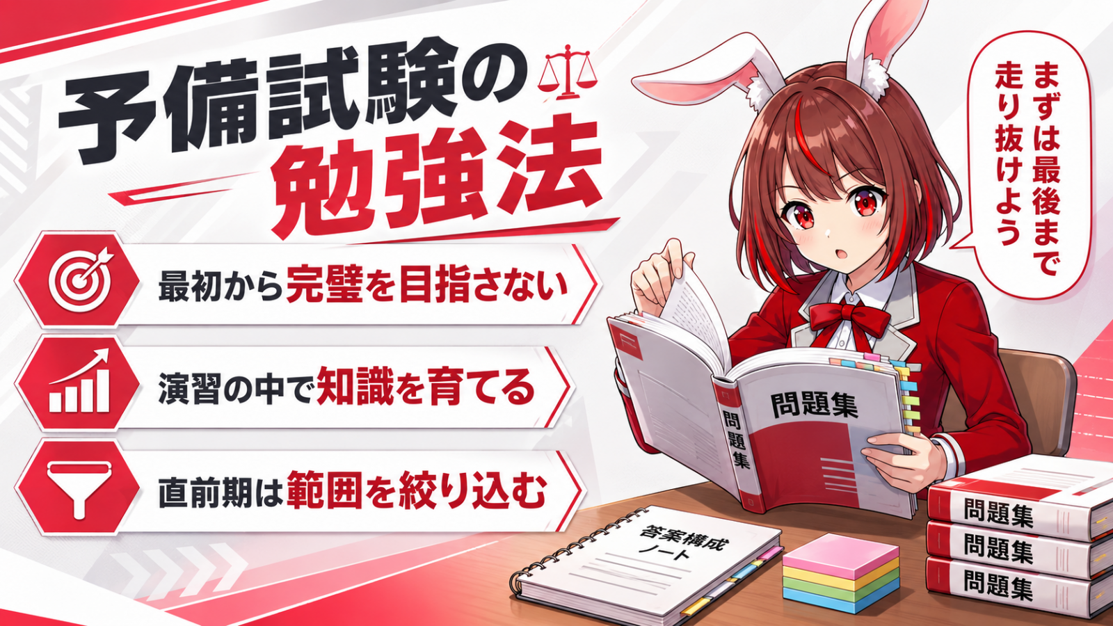 予備試験一発合格の勉強法