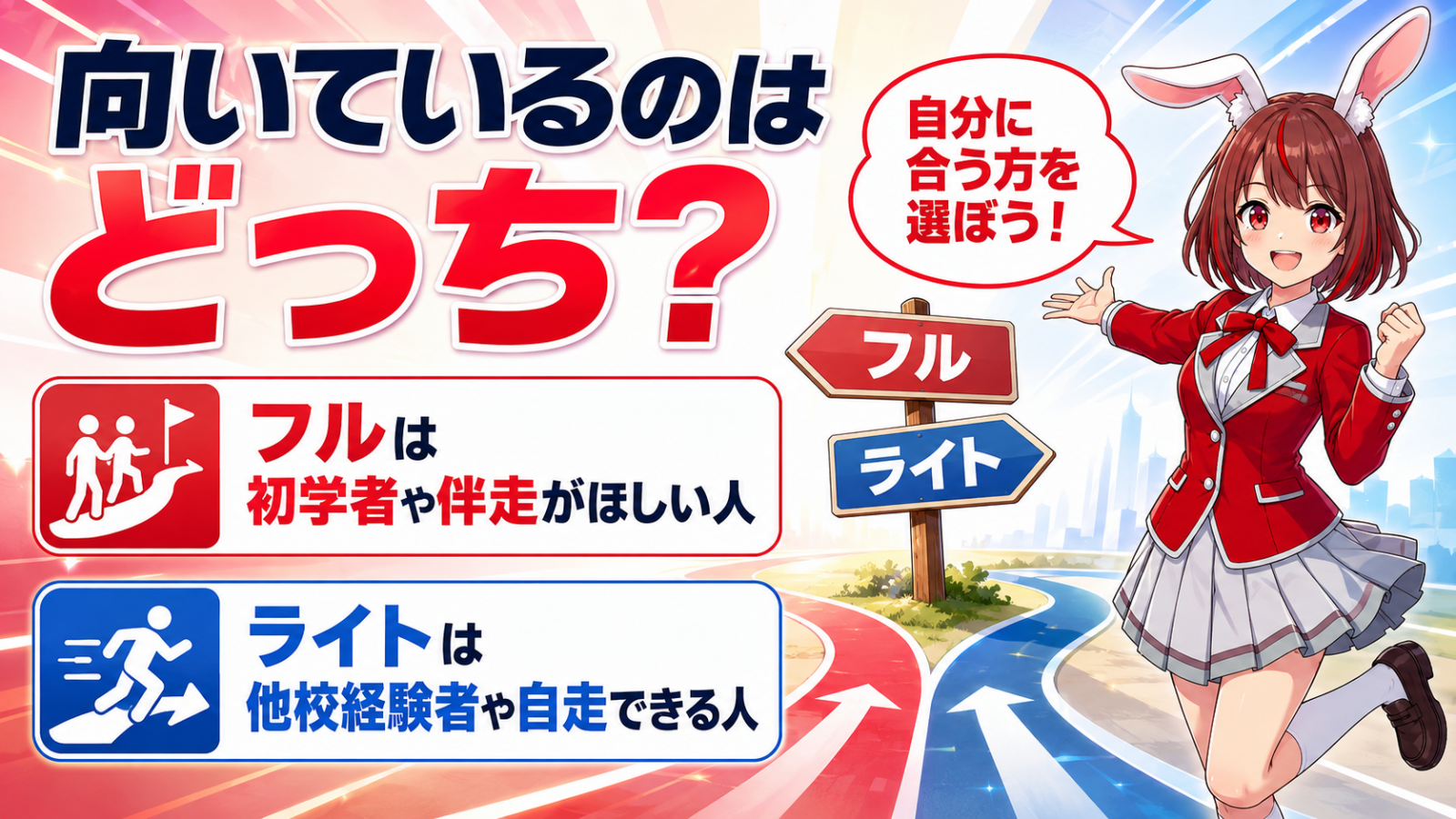 あなたに向いているのはどちらか