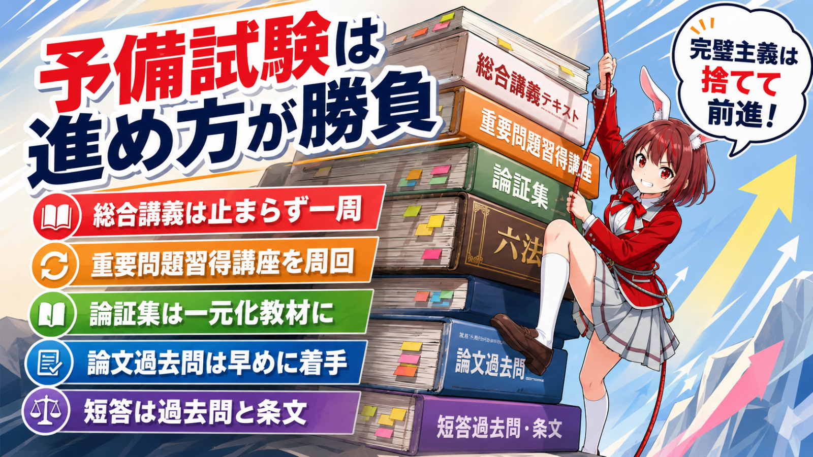 予備試験のおすすめ勉強法・進め方