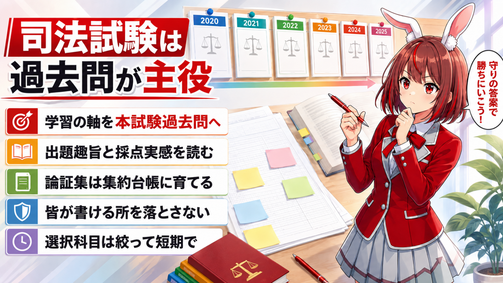 司法試験のおすすめ勉強法・進め方