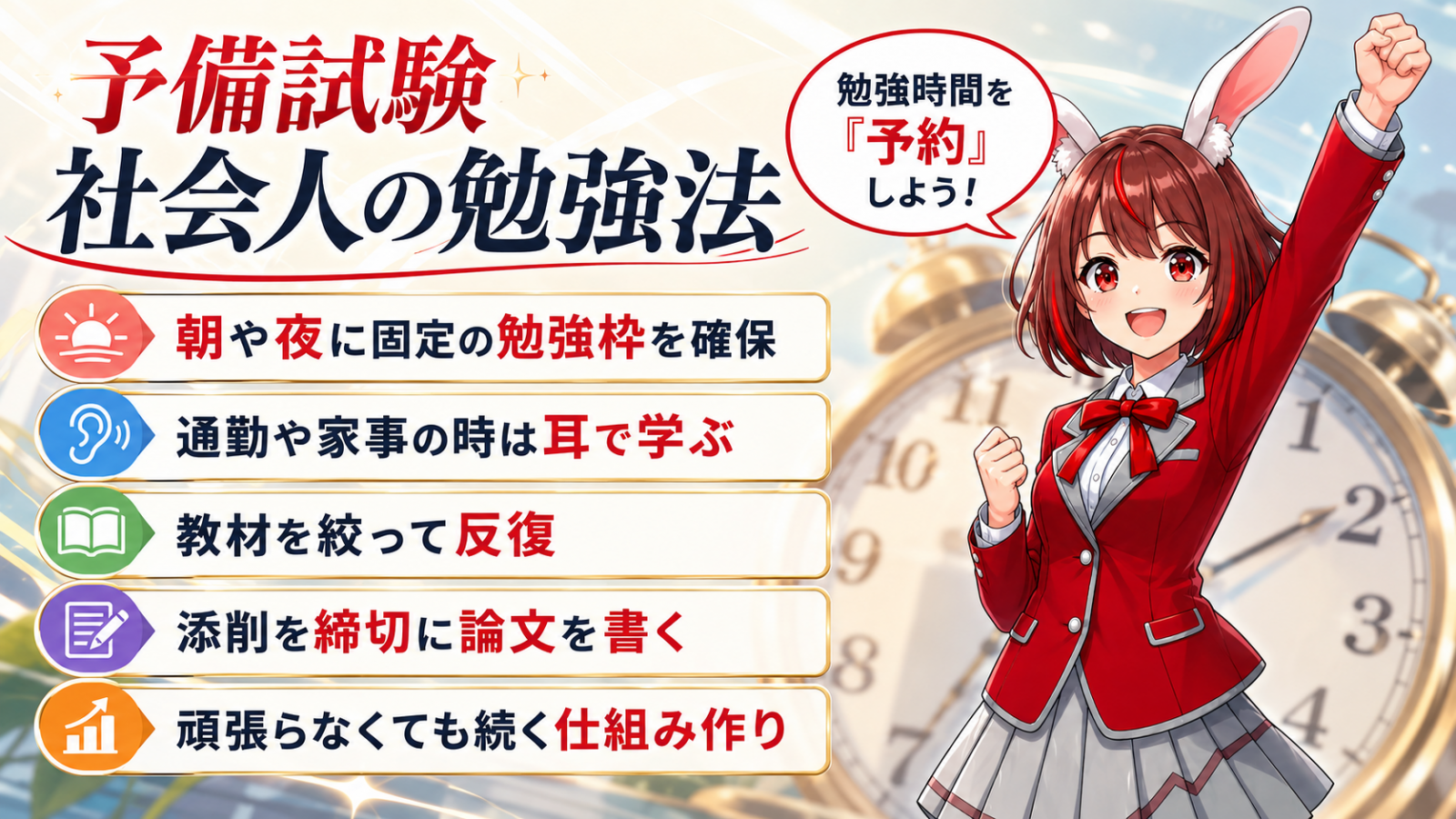 予備試験対策の勉強法