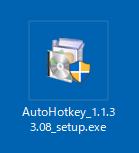 AutoHotkey インストール手順 exeファイルを実行