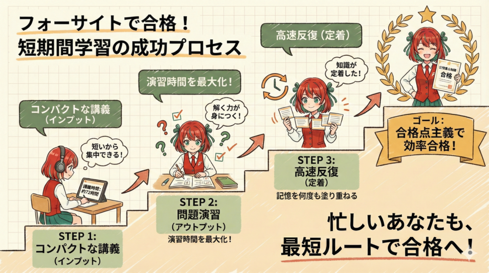 フォーサイト行政書士講座 講義時間 図解2