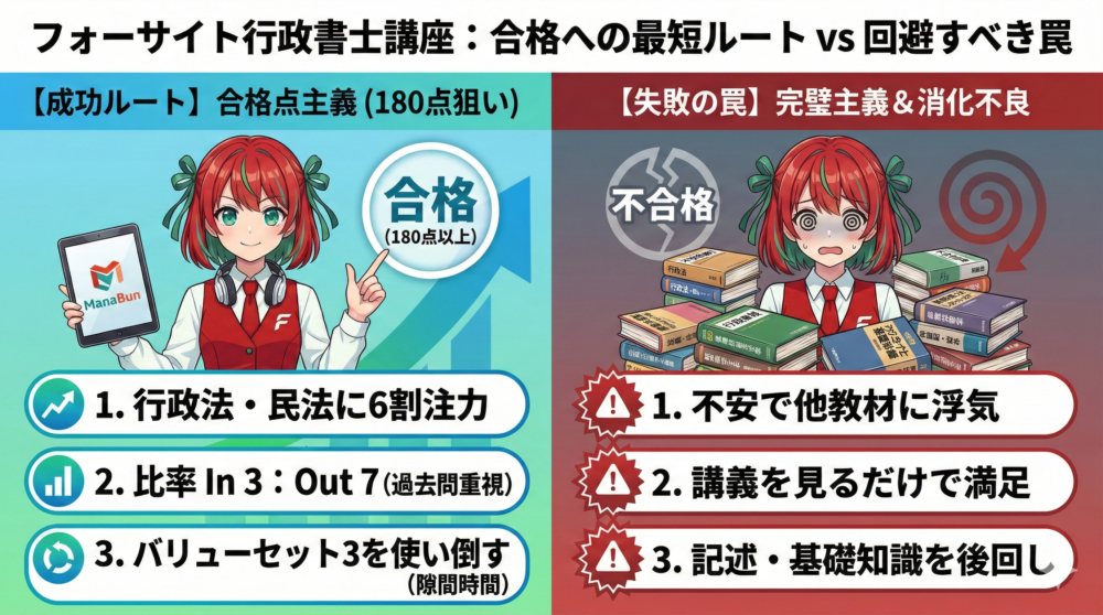 フォーサイト行政書士講座 勉強法の図解2