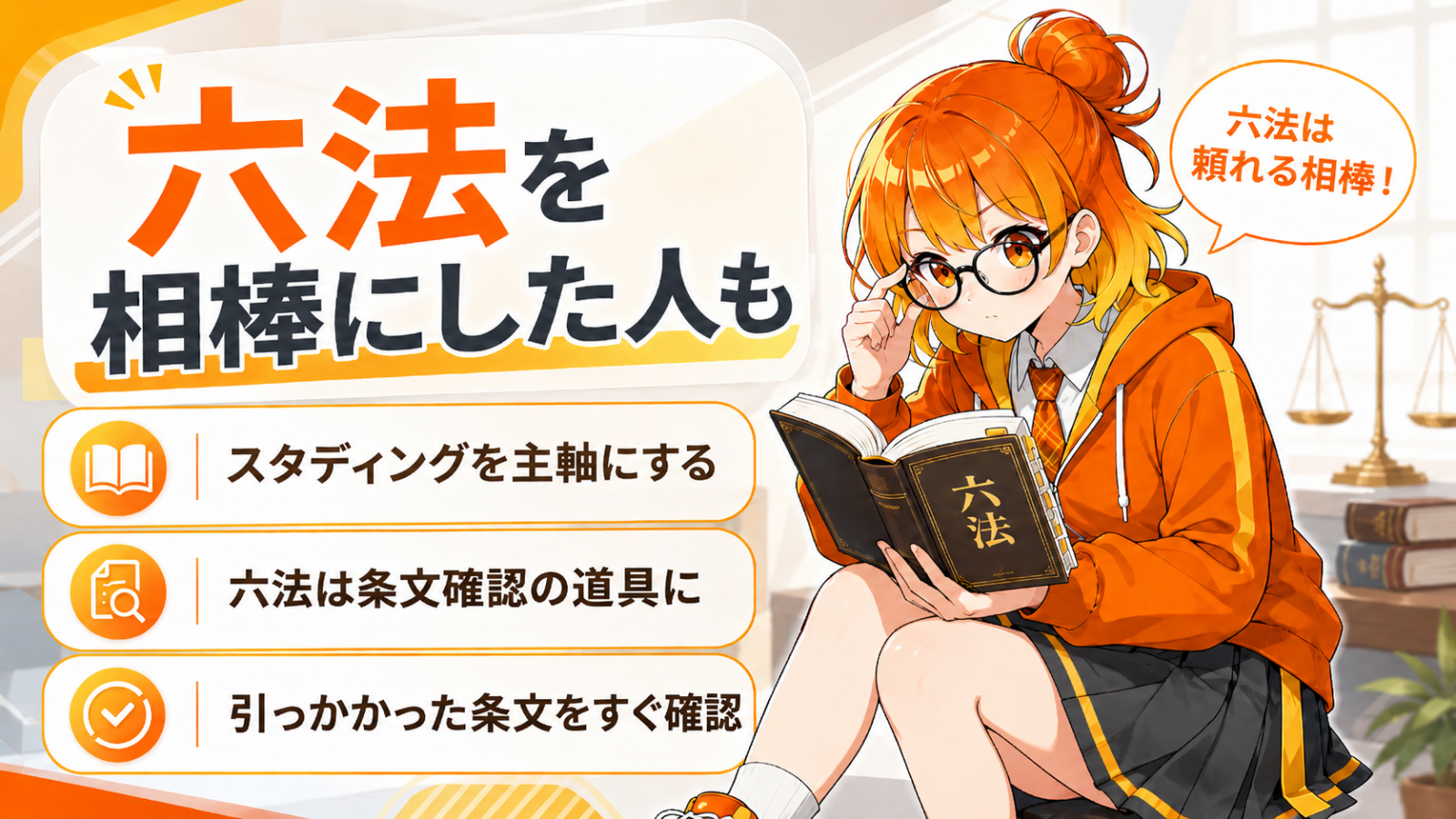 六法を活用して合格した人もいる