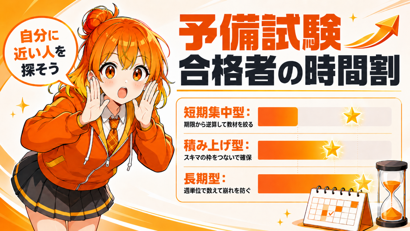 予備試験対策のスケジュール例