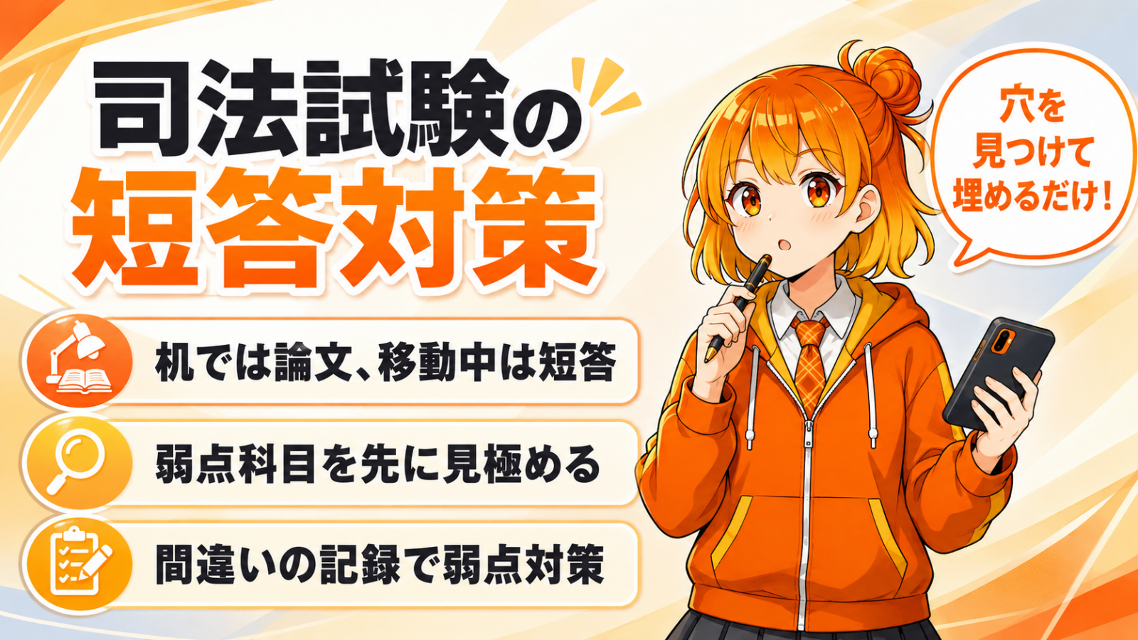司法試験合格者の短答対策